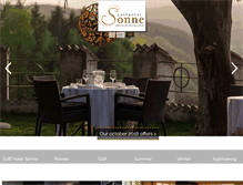 Tablet Screenshot of golfhotelsonne.it